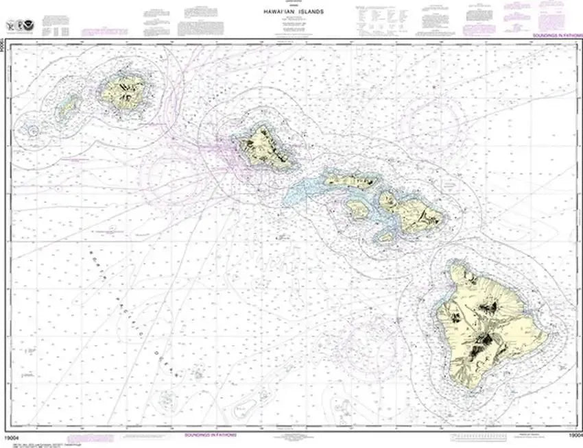 Nautical Chart 19004, Hawai'ian Islands