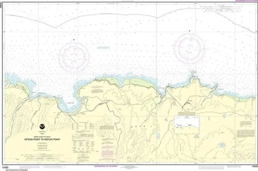 Nautical Chart 19385 - North Coast of Kauai