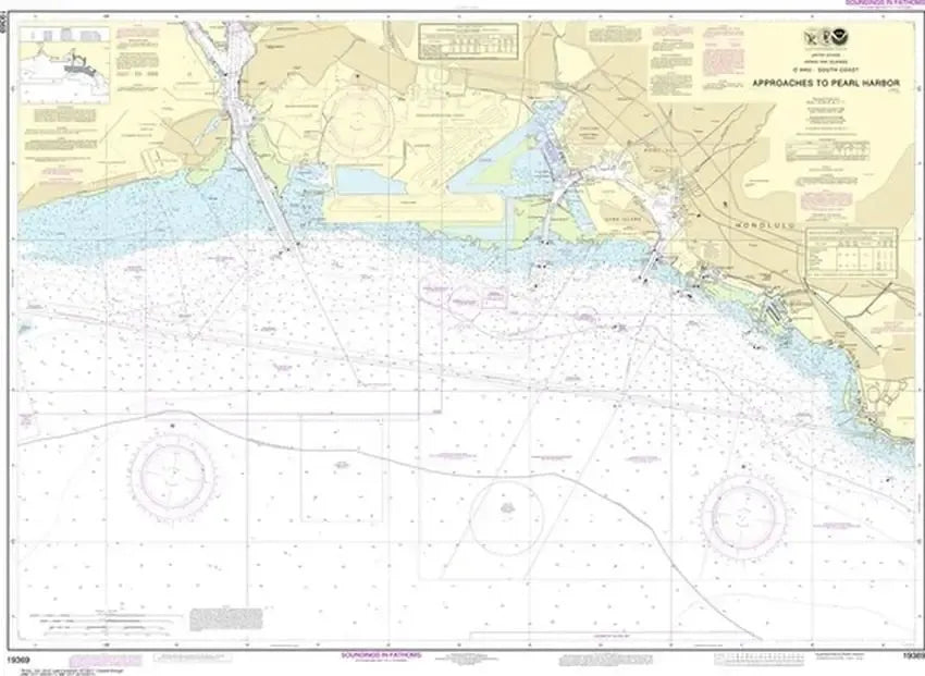 Nautical Chart 19369 - South Coast of Oahu