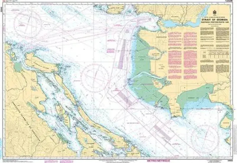 Canadian Chart 3463, Strait of Georgia (Southern Portion)
