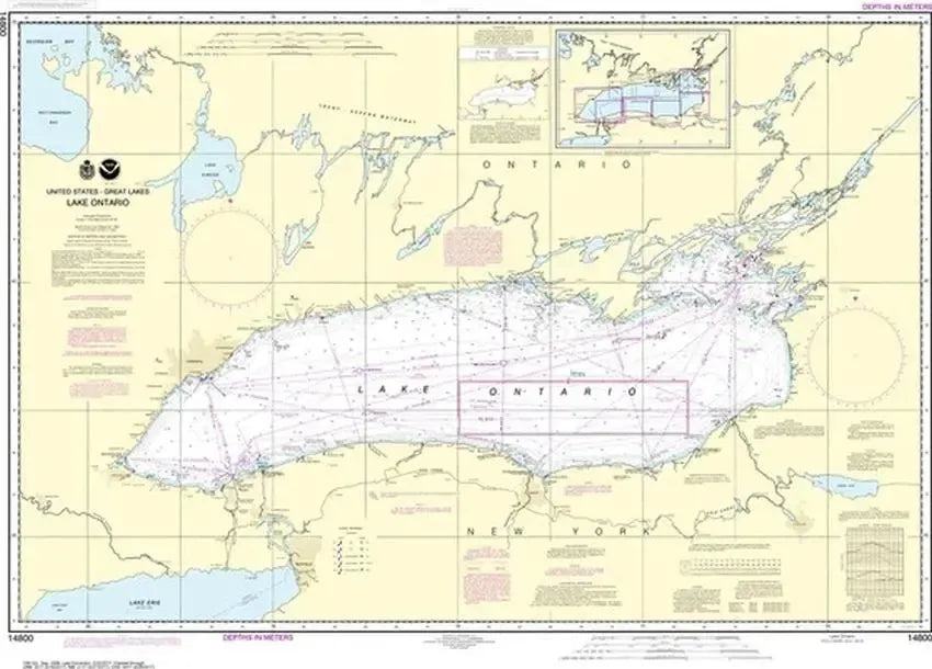 Nautical Chart 14800, Lake Ontario