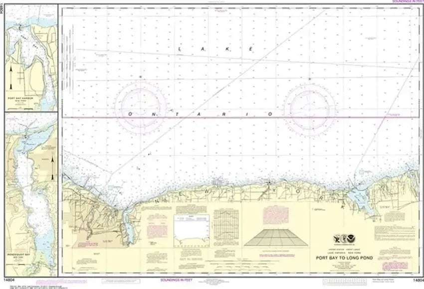 Nautical Chart 14804 (Lake Ontario) Port Bay to Long Pond