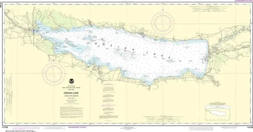 Nautical Chart 14788, Oneida Lake, New York