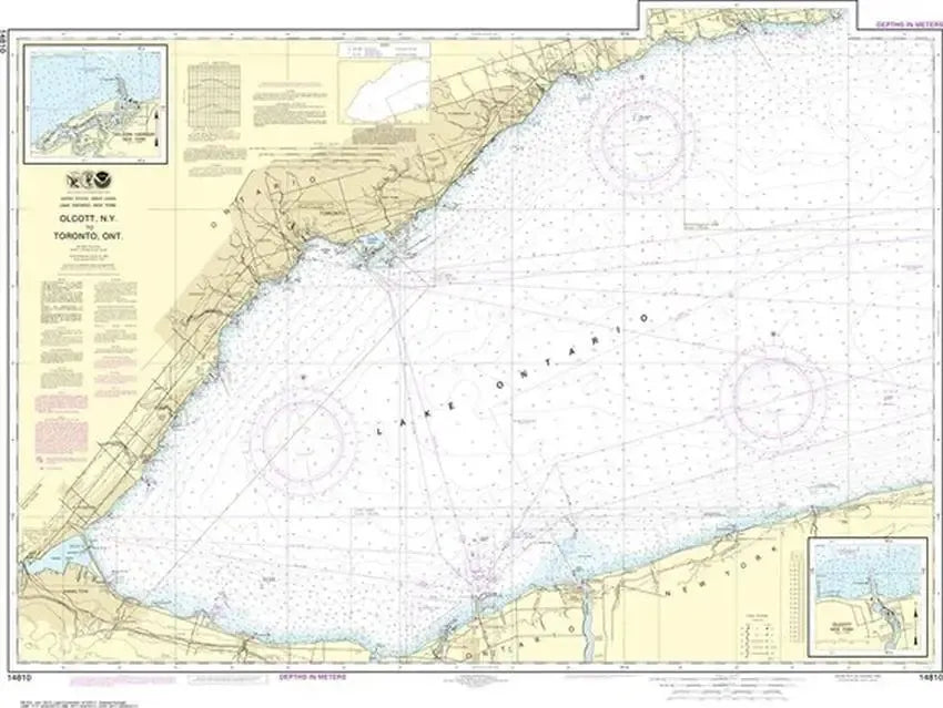 Nautical Chart 14810 (Lake Ontario) Olcott to Toronto