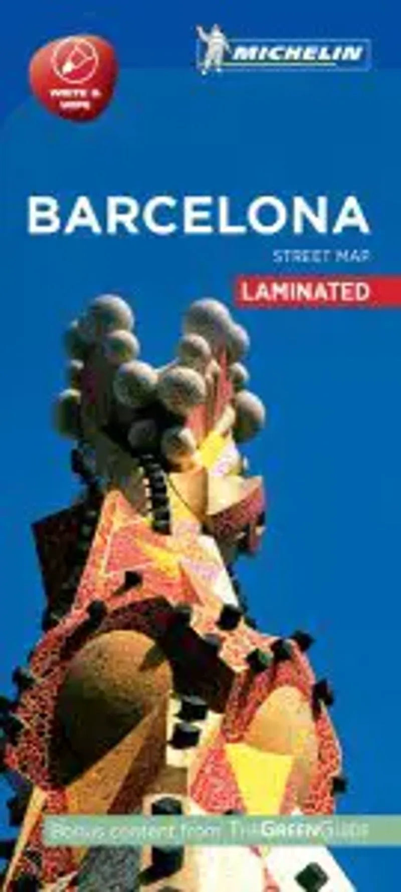 Barcelona Laminated Map