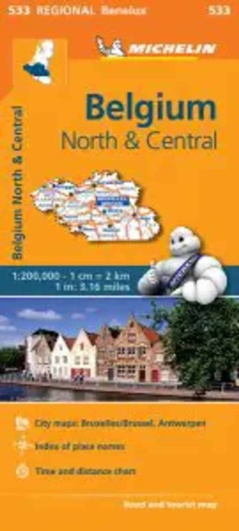 Belgium Central North Regional Map