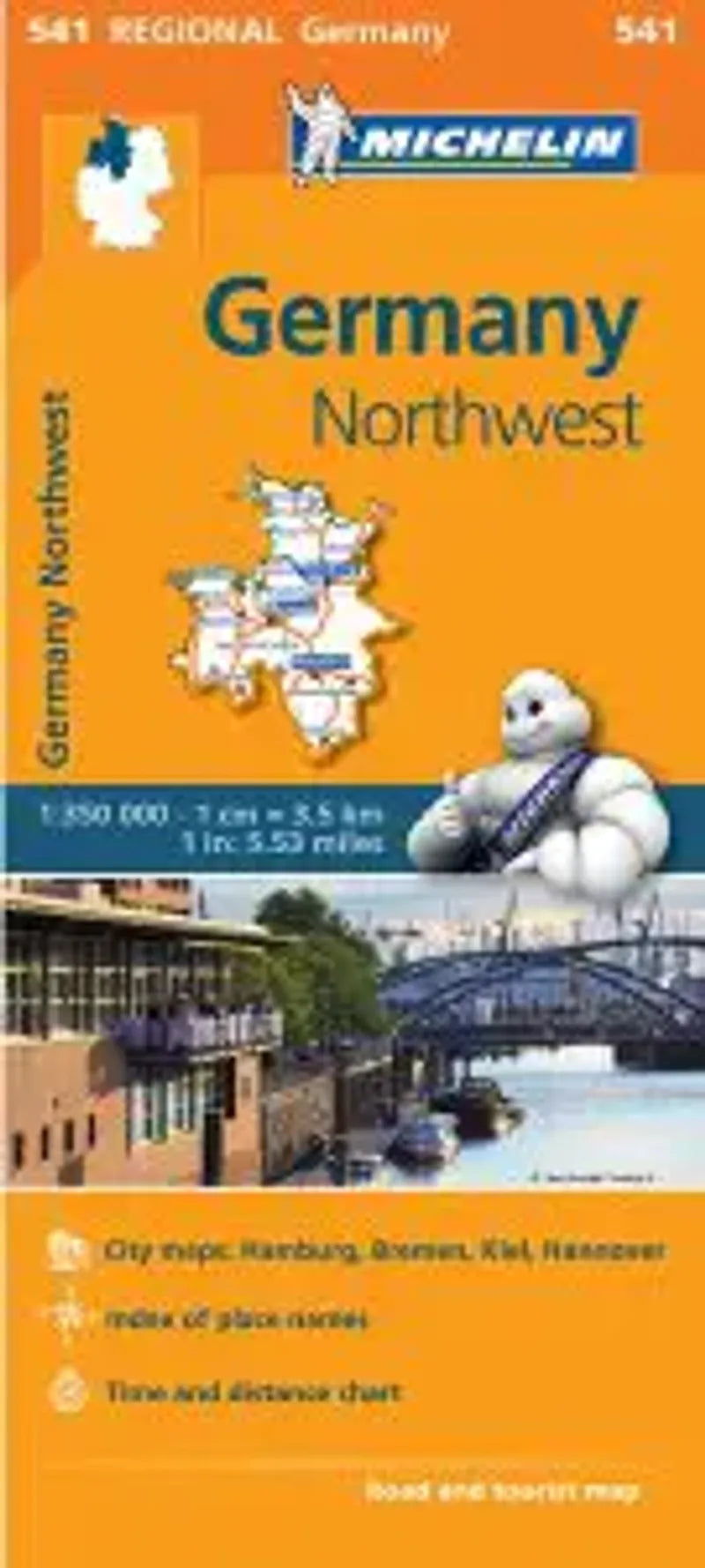 Germany Northwest Travel Map