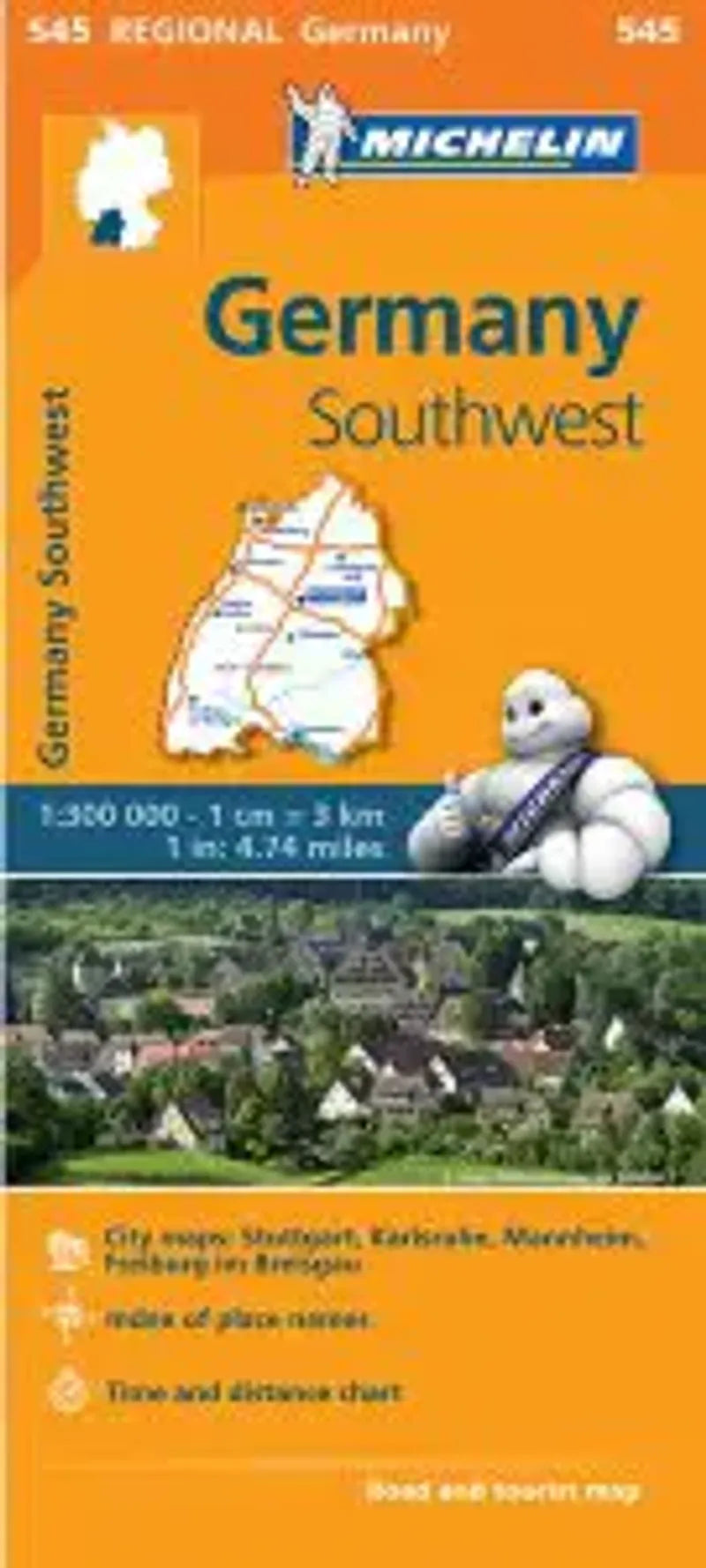 Germany Southwest Travel Map