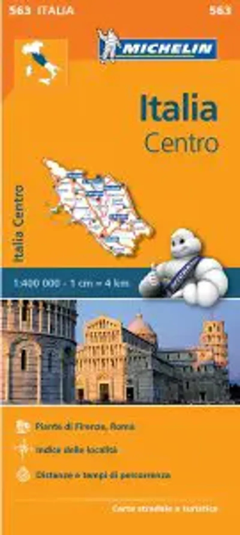 Italy - Central Area Travel Map