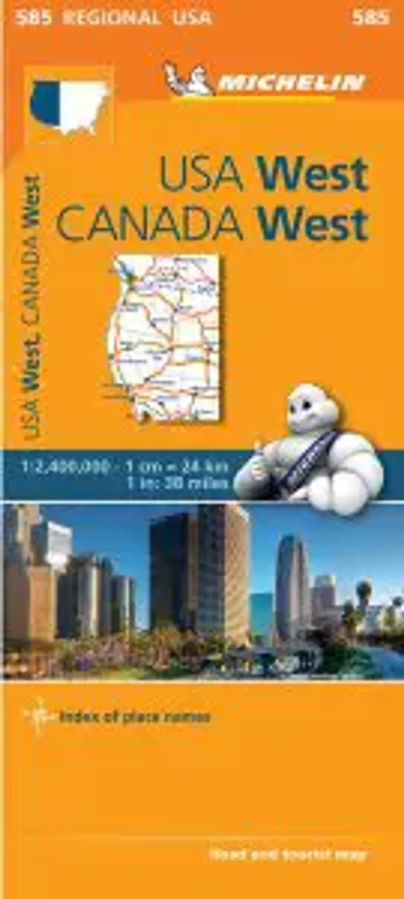 Western U.S. Road Map