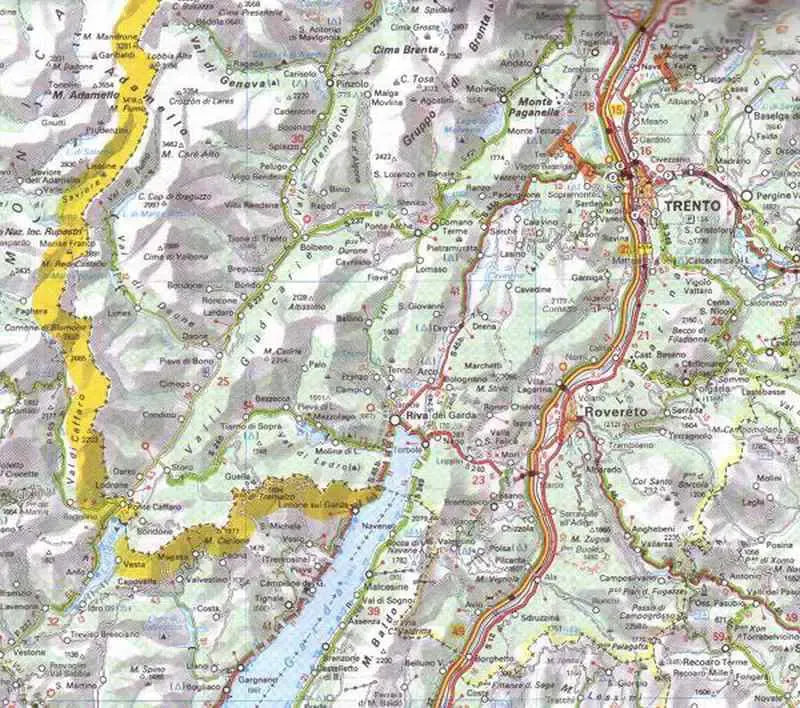 Italy - Northeast Travel Map