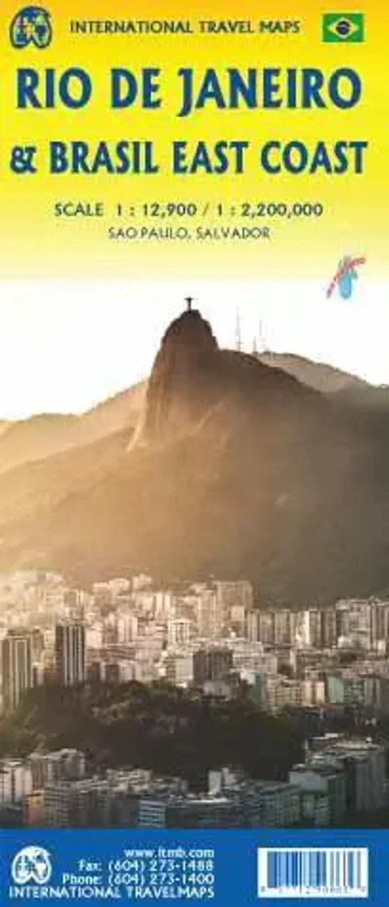 Rio de Janeiro & Brazil East Coast Travel Map