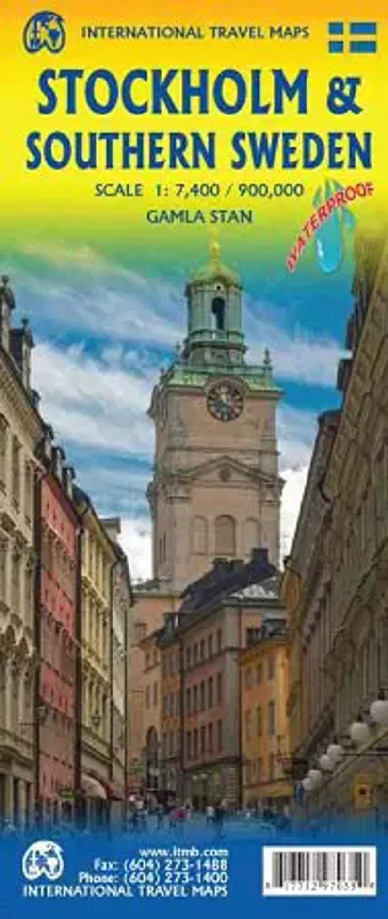 Stockholm Southern Sweden Travel Map