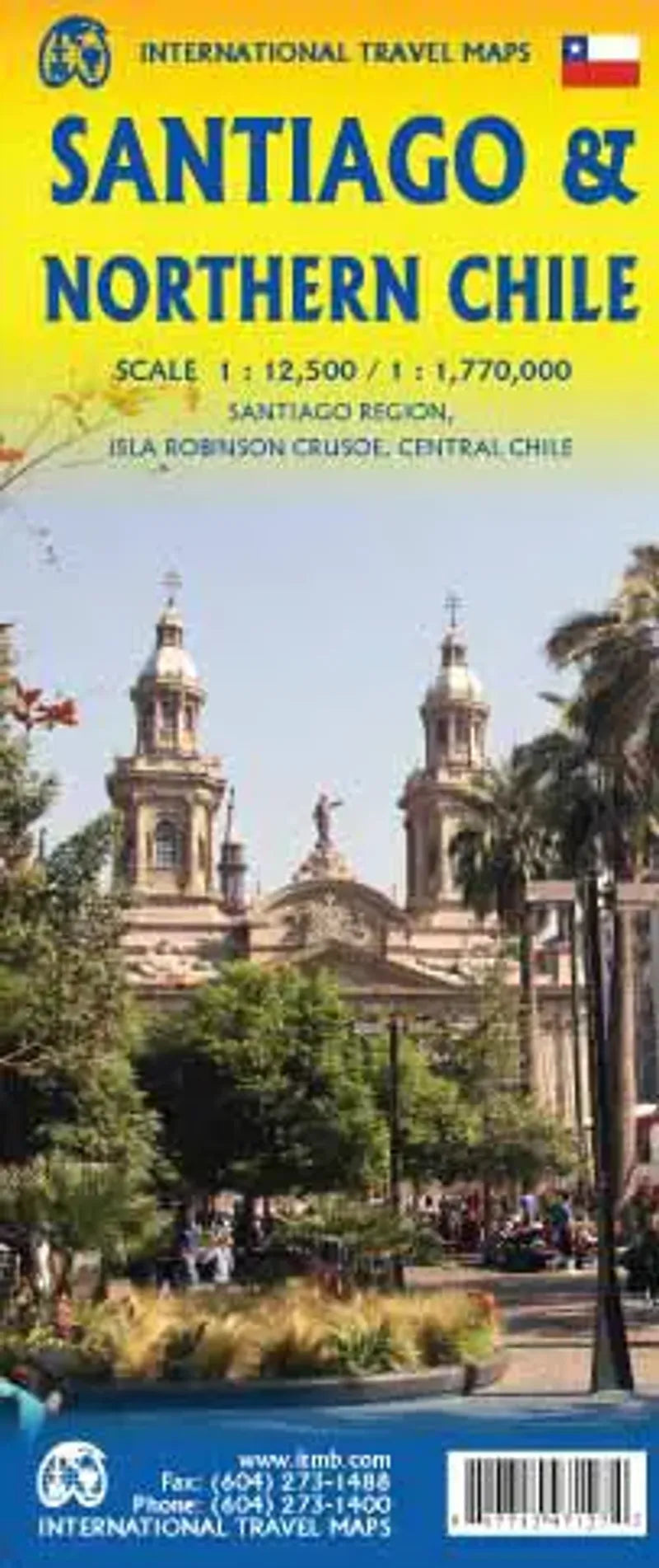 Santiago & Northern Chile Travel Map