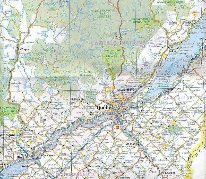 Quebec Road Map