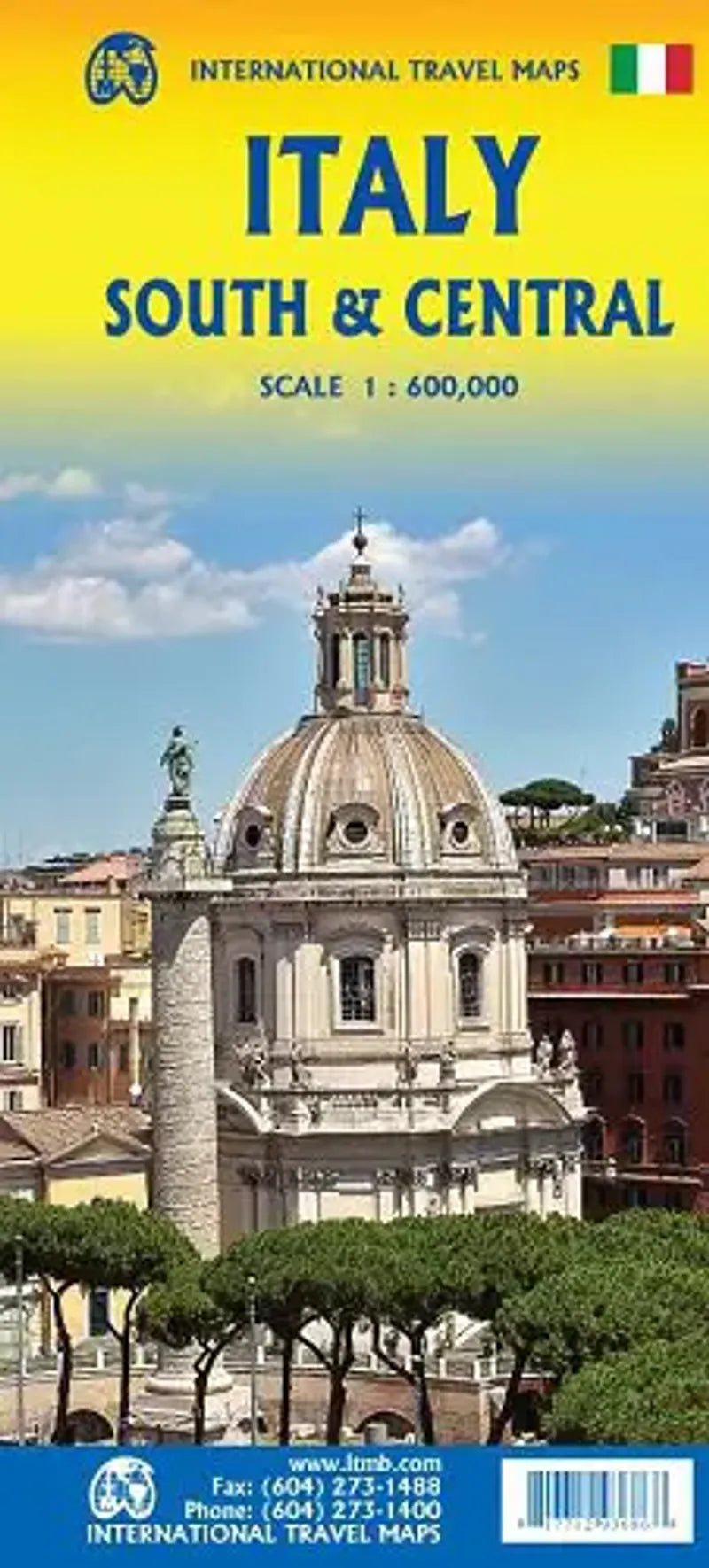 Italy South & Central Travel Map