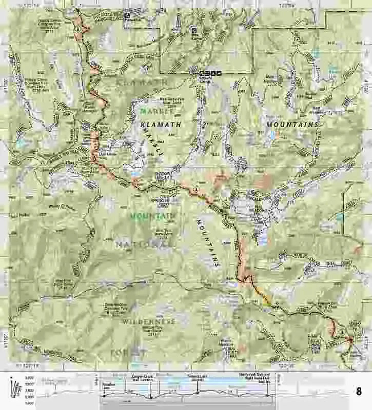 Pacific Crest Trail - Klamath Mountains Booklet