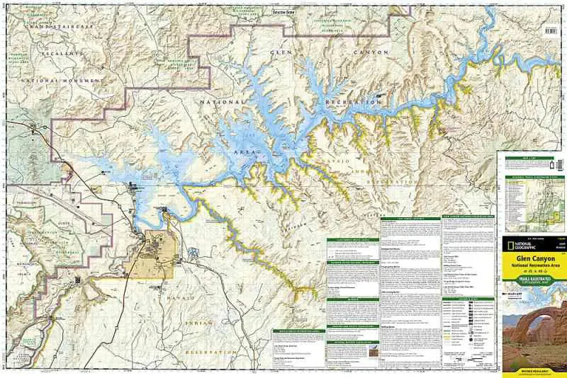 Glen Canyon National Rec Area Map