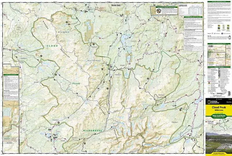 Cloud Peak Wilderness Map