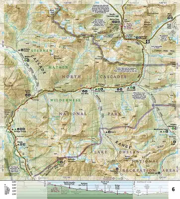 Pacific Crest Trail - Washington North Booklet