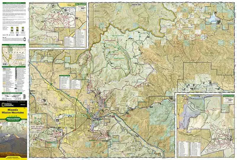 Missoula, Mission Mountains Map