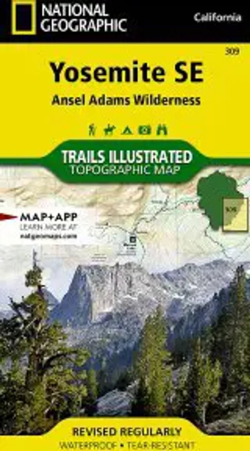 Yosemite NP Southeast Map