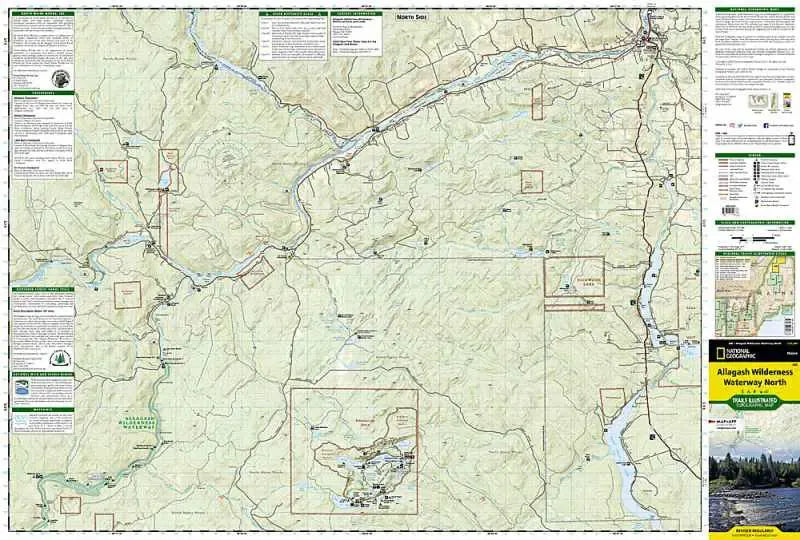 Allagash Wilderness Waterway North Map