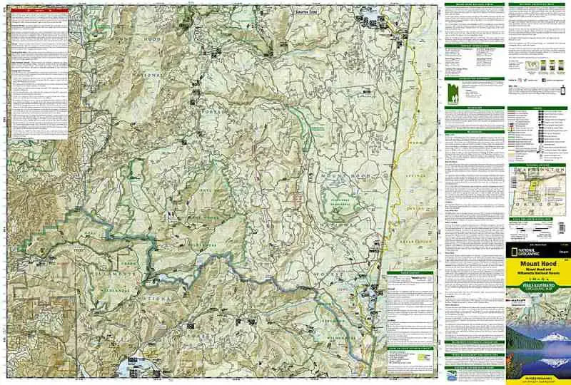 Mt. Hood & Area Hiking Map