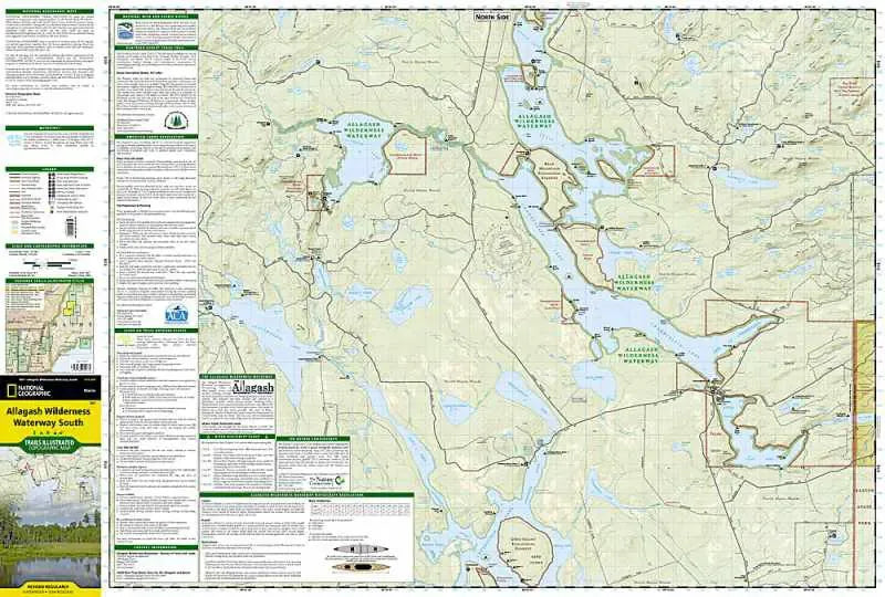 Allagash Wilderness Waterway South Map