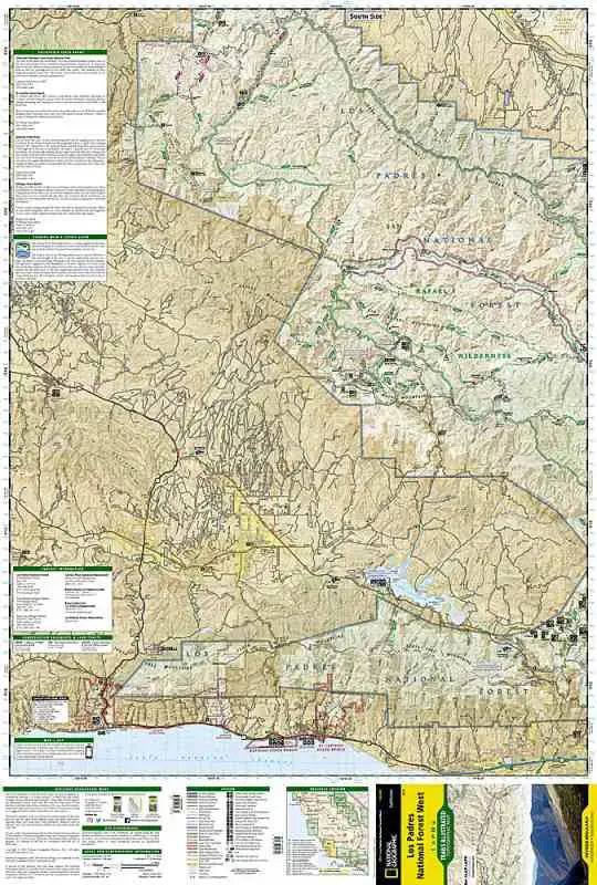 Los Padres National Forest West Map