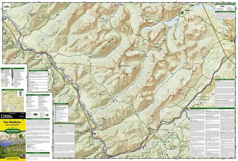 Glacier NP - Two Medicine Trail Map