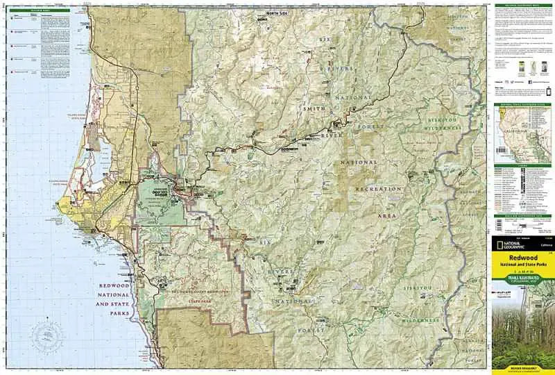 Redwood National Park Map