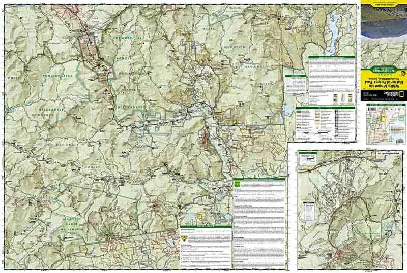 White Mountain National Forest East Map