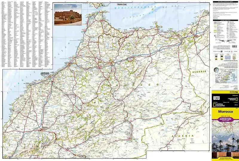 Morocco Travel Map