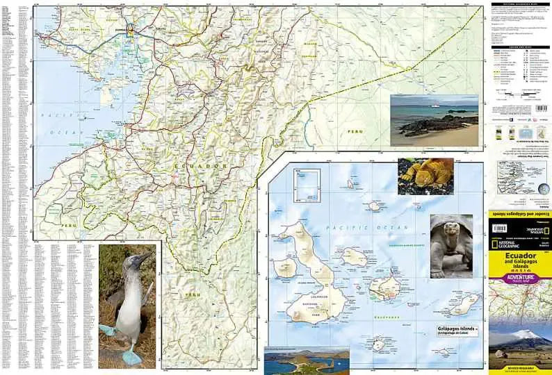 Ecuador & Galapagos Islands Travel Map