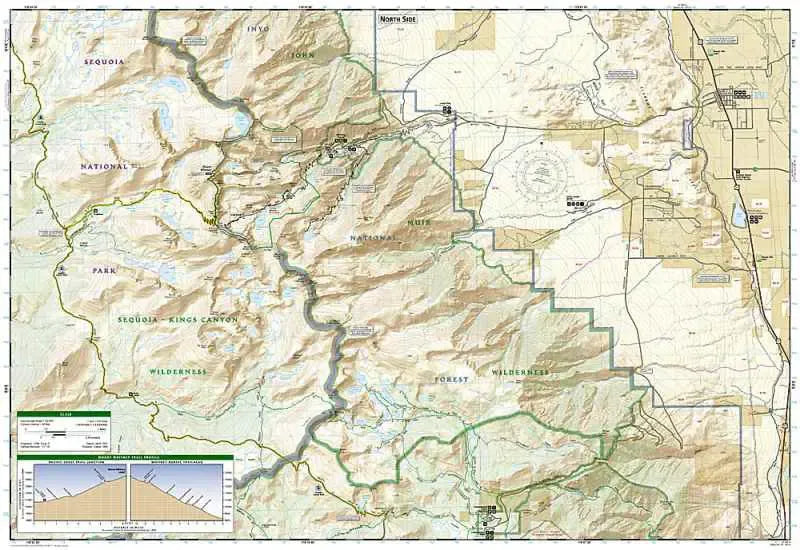 Mt. Whitney Hiking Map