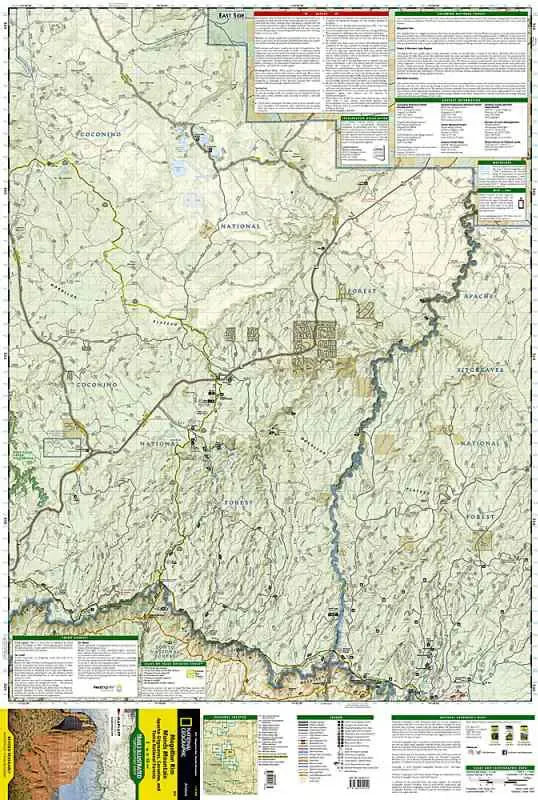 Mogollon Rim & Munds Mountain Map