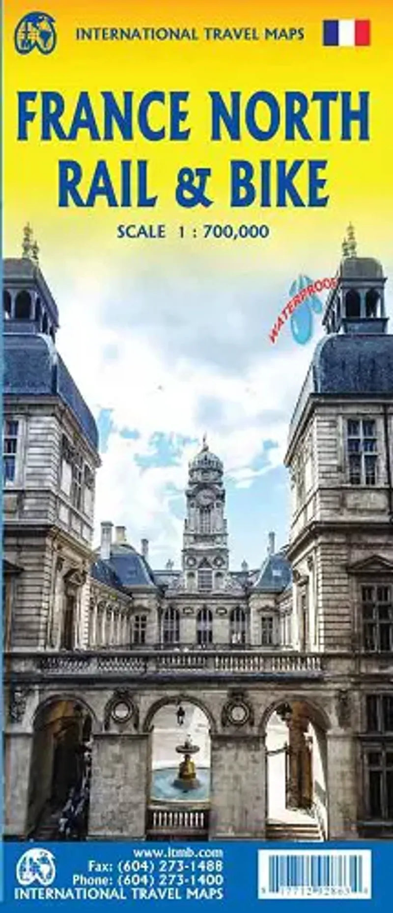 France North Rail & Bike Travel Map
