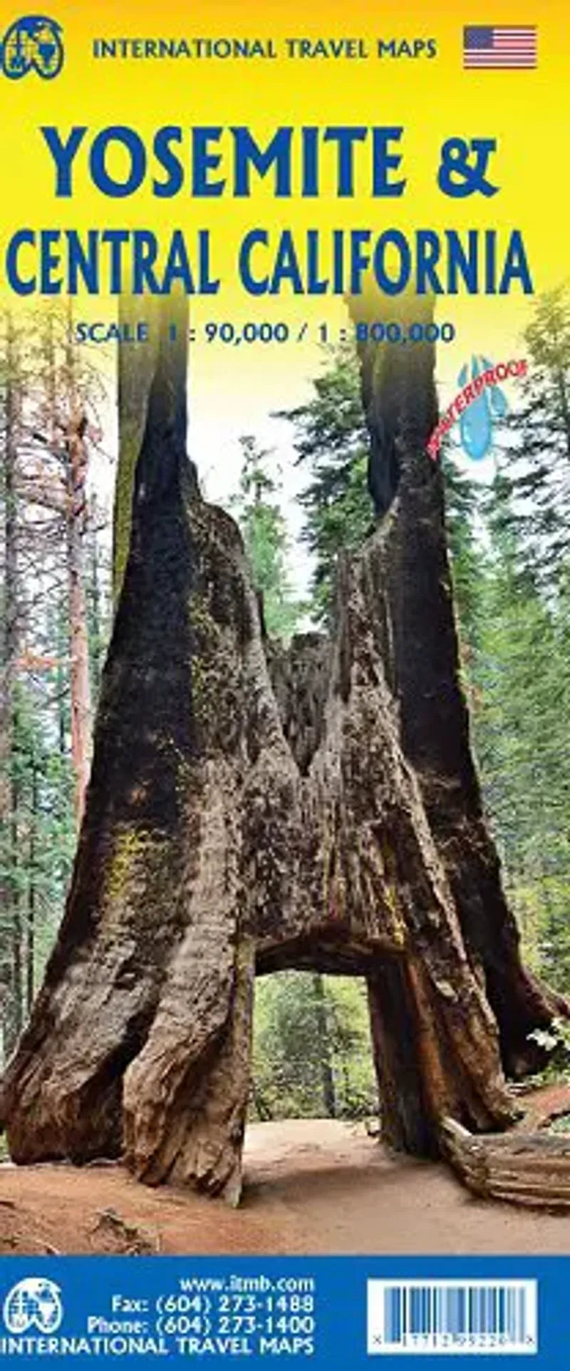 Yosemite & Central California Travel Map