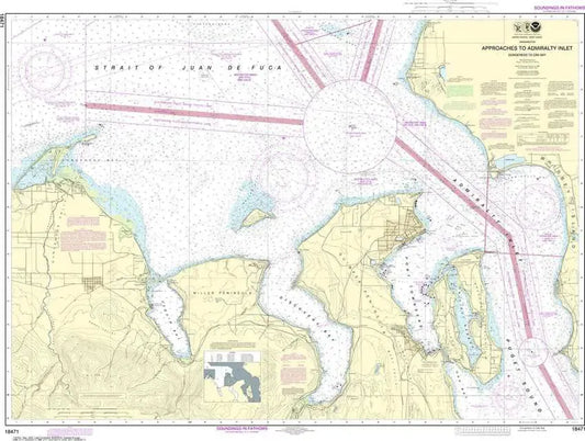 NOAA Chart 18471 - Approaches to Admiralty Inlet