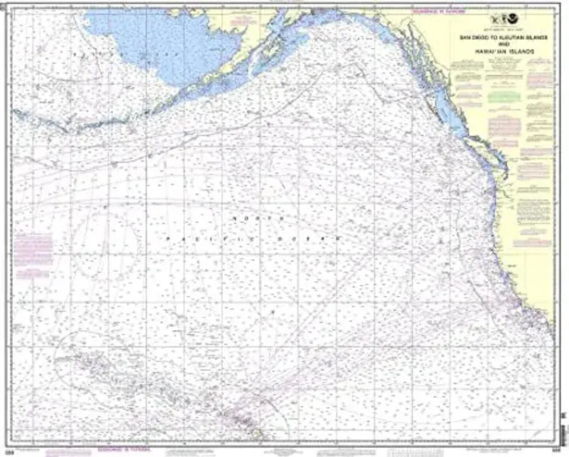 Nautical Chart 530, North America West Coast