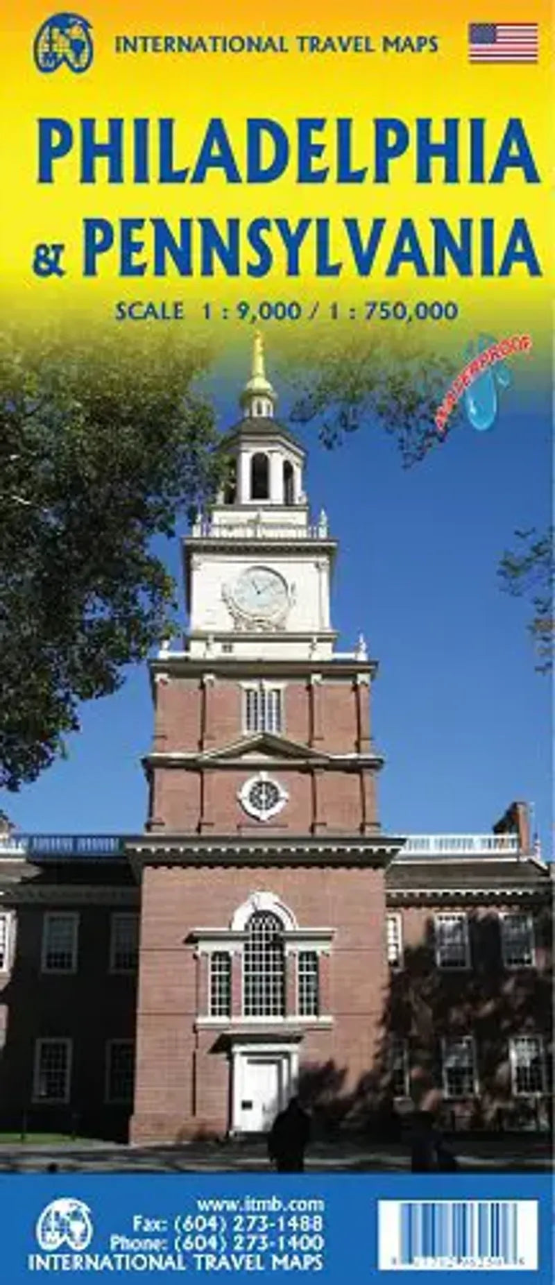 Philadelphia & Pennsylvania Travel Map