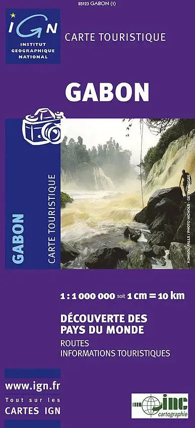 Gabon Travel Map by IGN
