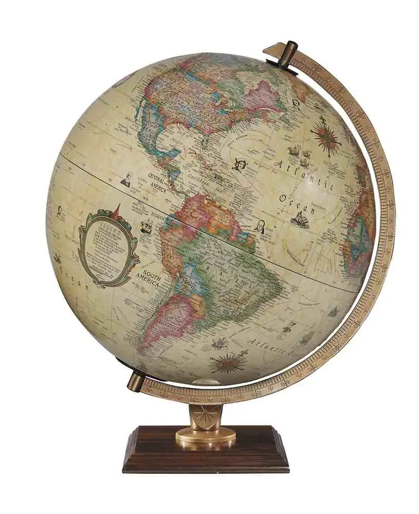 Carlyle Illuminated World Globe 12"