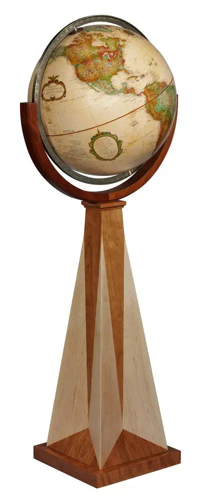 Obelisk World Floor Globe 20"