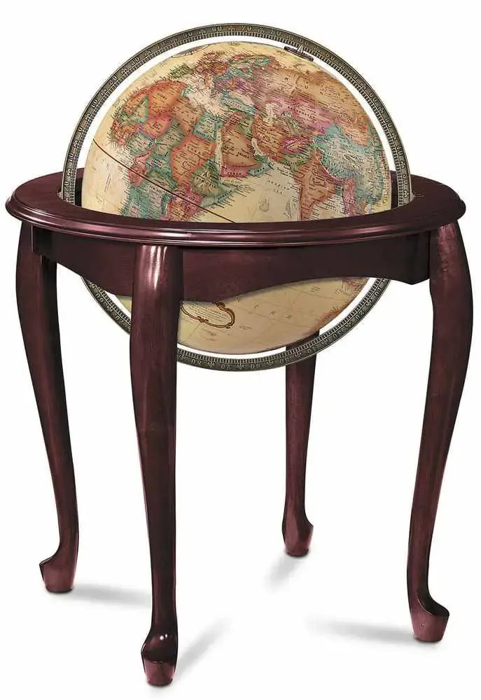 Queen Anne World Globe - 16" Floor Globe