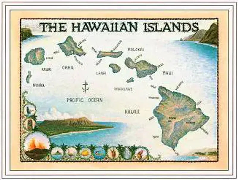 Hawaiian Islands Art Print