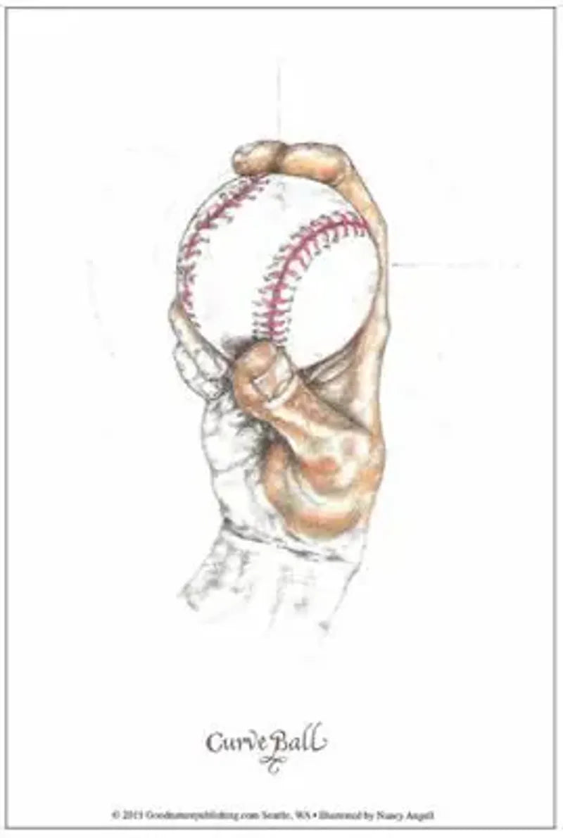 Illustration of a Baseball Pitch: The Curveball