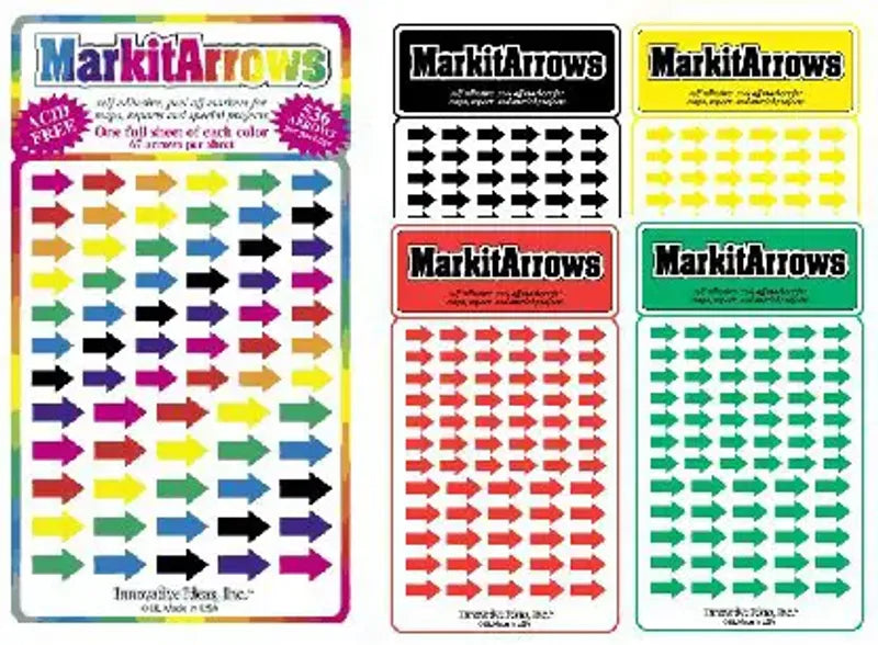 Arrow-shaped Map Stickers