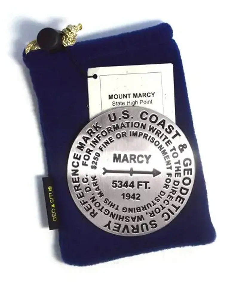 Mt. Marcy Bench Mark Medallion
